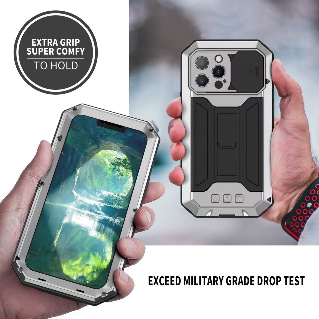 Military Heavy Duty Metal Case - огляд і ціна Screen Protector Film