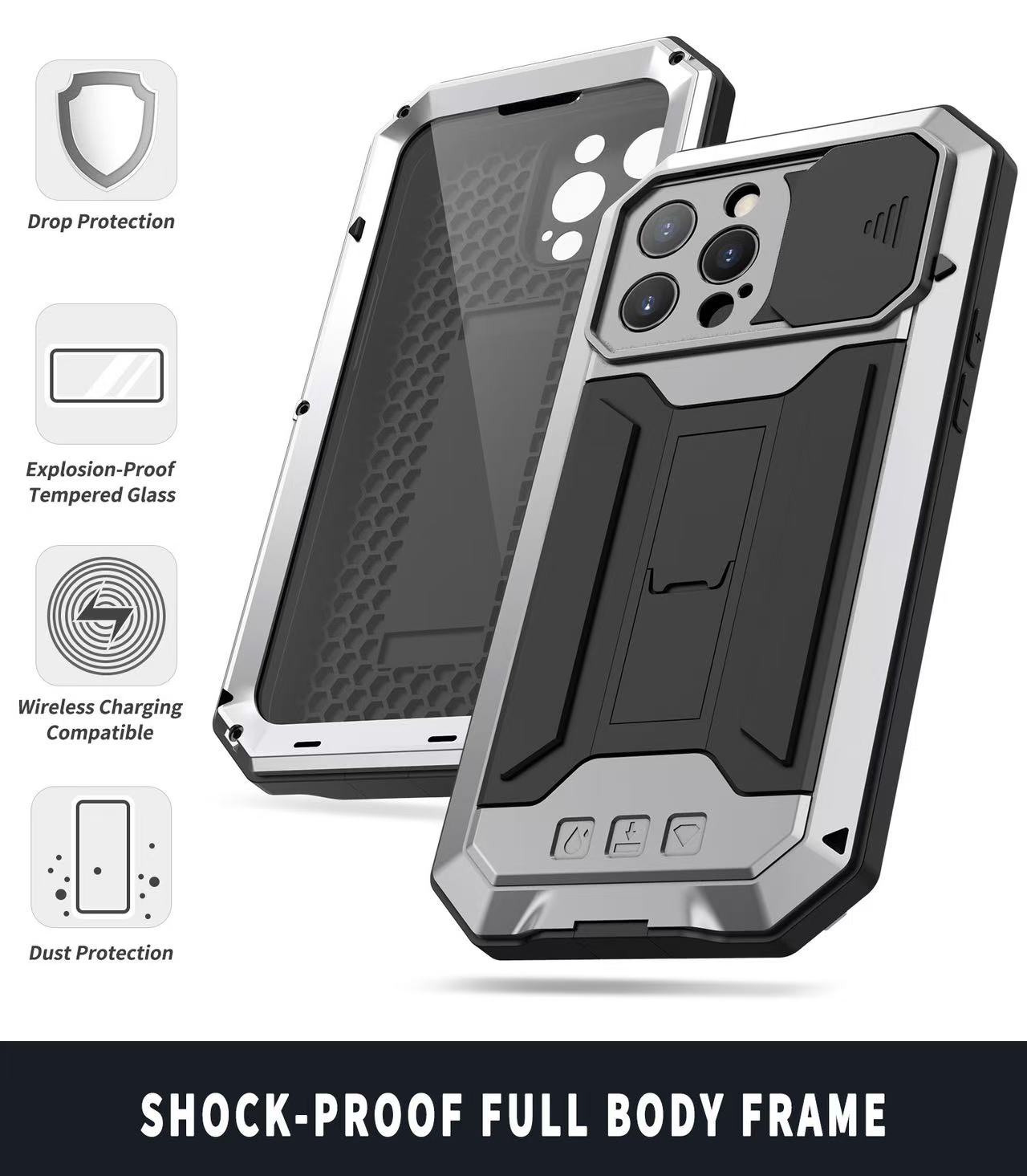 Military Heavy Duty Metal Case - огляд і ціна Screen Protector Film