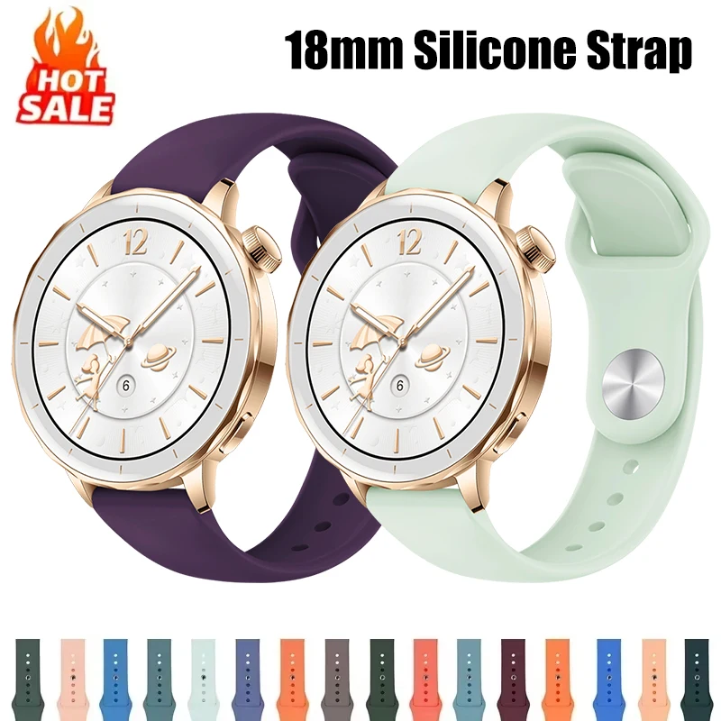 18mm Silicone Watch Strap For  - огляд і ціна Fossil Smartwatch Accessories