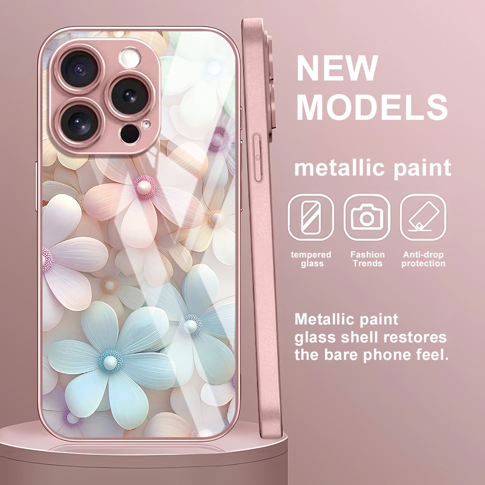 Flower Tempered Glass Case For - огляд і ціна Screen Protector Film